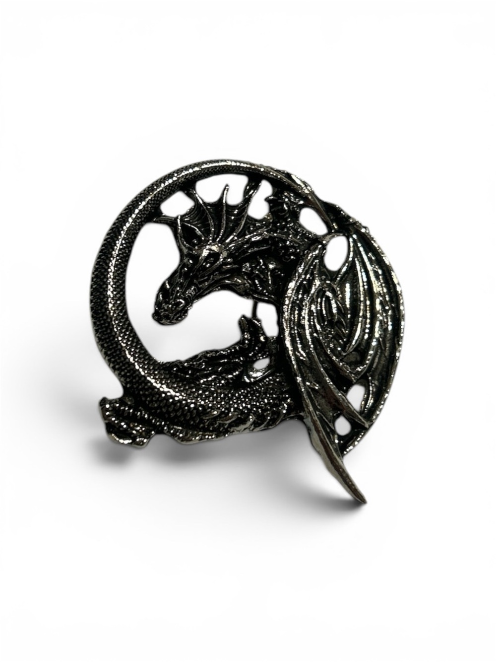 Black Dragon Figurine Reptile Decor - Black